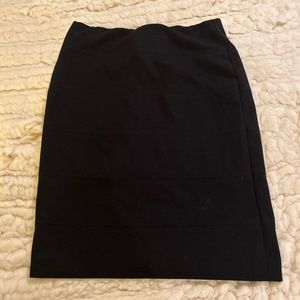 Black pencil skirt